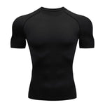Herren Kompressions T Shirt Atmungsaktiv Schnelltrocknend Feuchtigkeitstransport