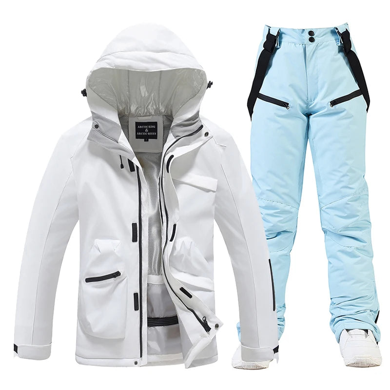 Herren Skianzug Wasserdicht Winddicht Winter