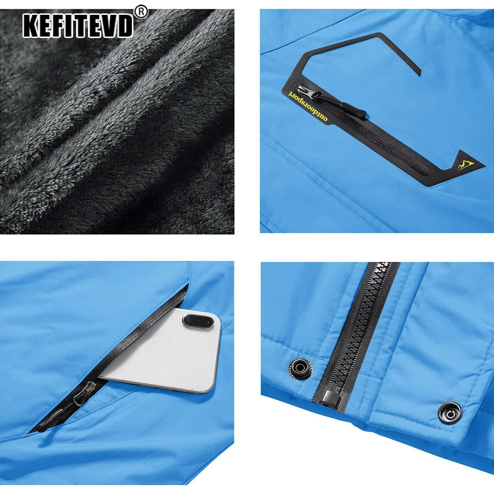 Herren Skijacke Wasserdicht Winddicht Winter