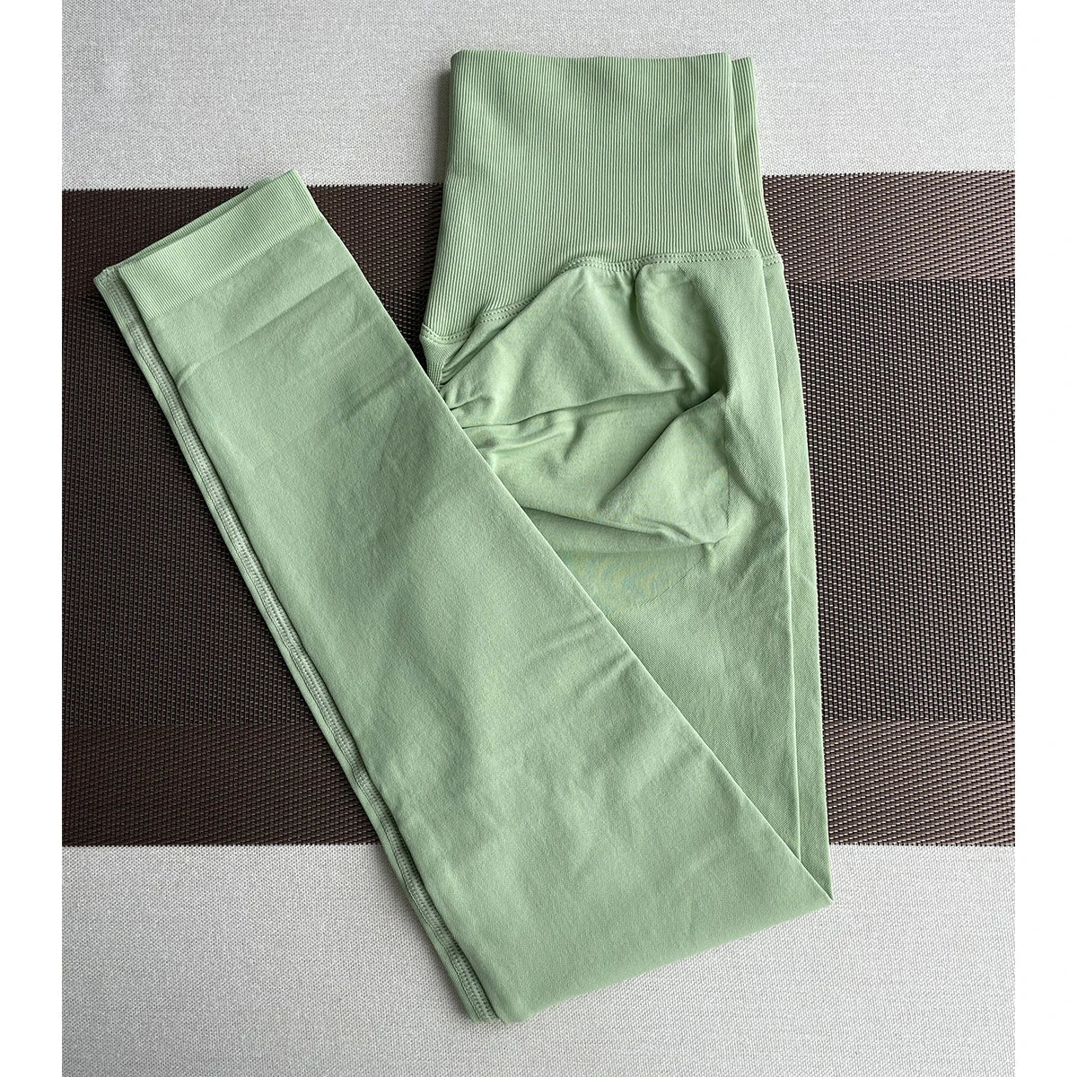 Damen Yoga Leggings Hoher Bund Nahtlos Atmungsaktiv Po Lift Gym Hose