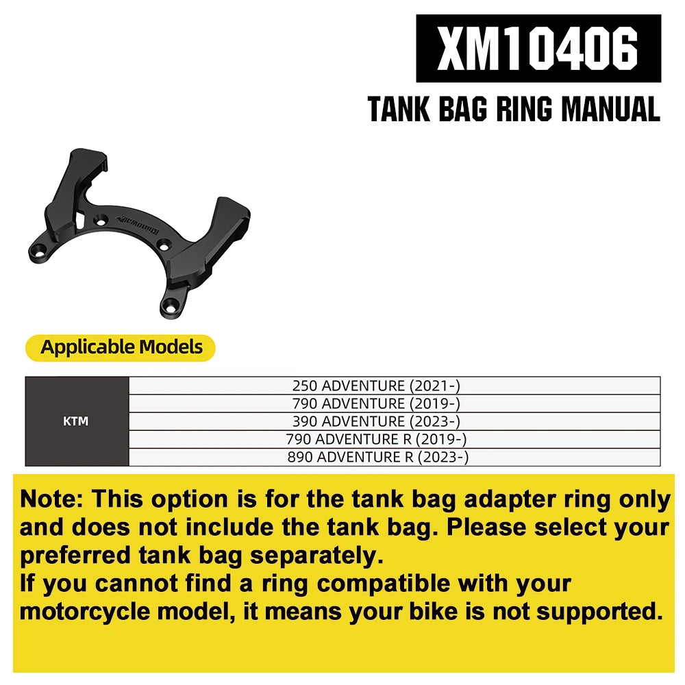 Rhinowalk Magnetische Tanktasche 6,5 L Motorradfahrer Schnellverschluss