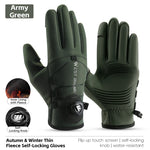 Winter Thermo Fahrradhandschuhe Herren Wasserabweisend Warm Touchscreen