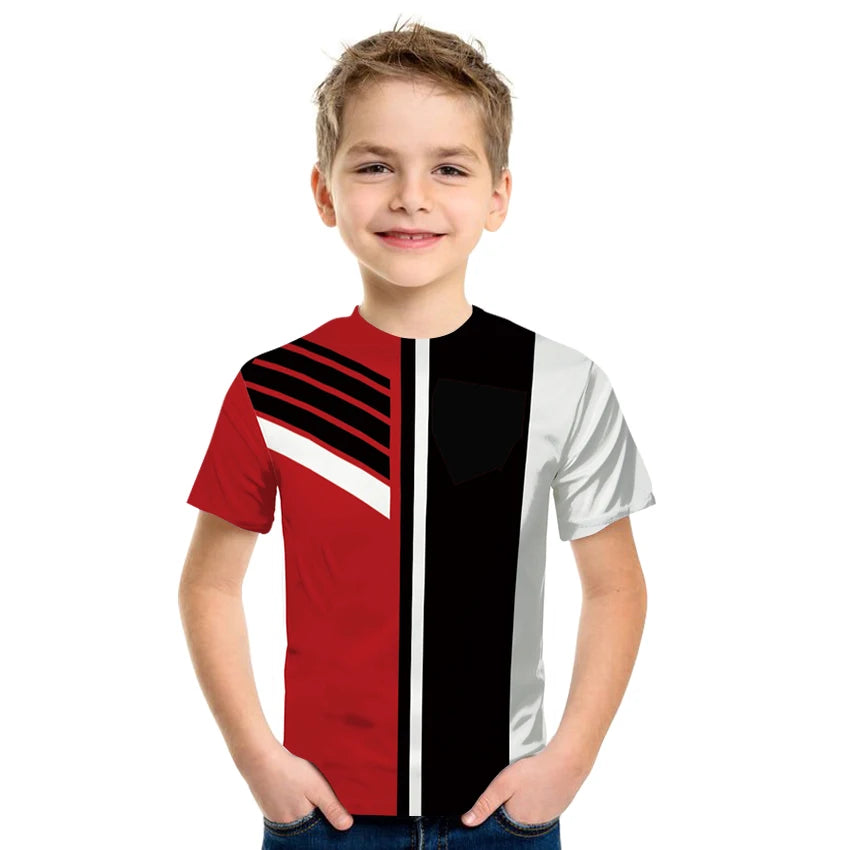 3D Druck T Shirt Kinder Unisex Casual Sommer Bequem Mode