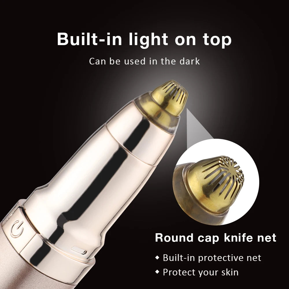 Augenbrauenrasierer Damen 2in1 Beheizte Wimpernzange Zwei Temperaturstufen