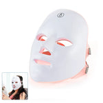 Damen 7 Farben LED Gesichtsmaske Hautstraffung Gesicht und Hals Swiss Shop 24