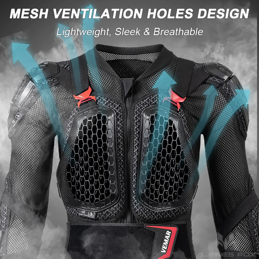 VEMAR 2025 Motorradjacke Mit MX Ruestung CE Zertifiziert Für Herren Und Damen