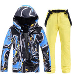 Herren Skianzug Wasserdicht Winddicht Winter