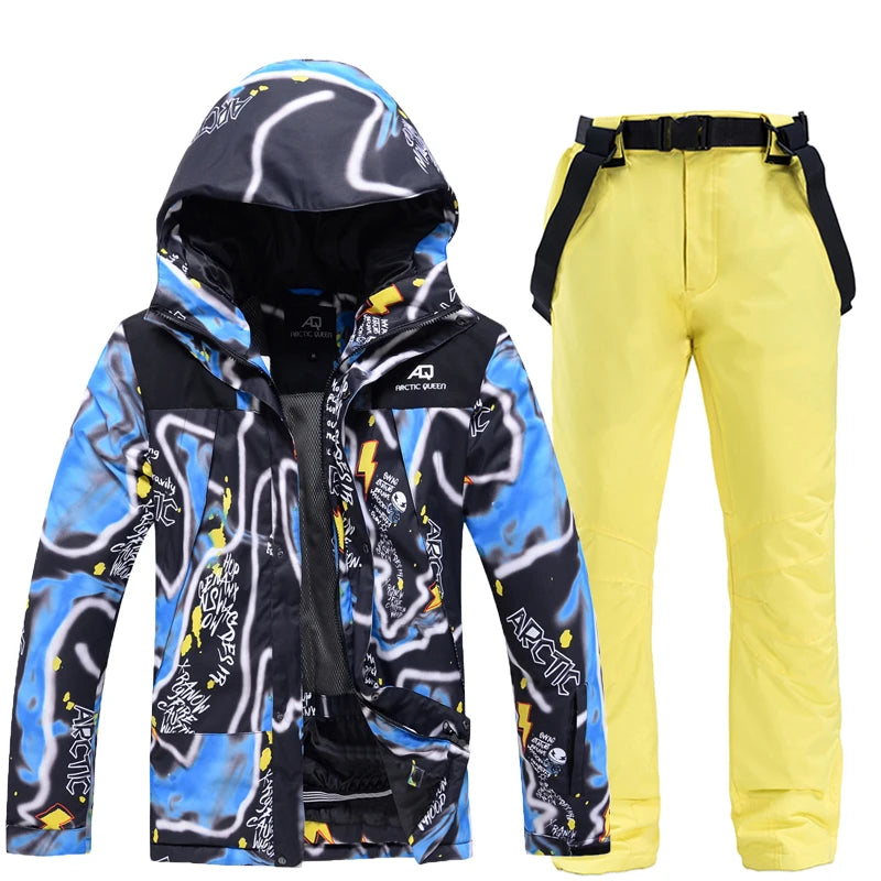 Herren Skianzug Wasserdicht Winddicht Winter