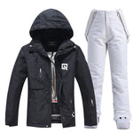 Damen Skianzug Wasserdicht Winddicht Winter