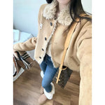 Damen Hochbund Plüsch Jeggings Warm Elastisch HerbstWinter Alltag