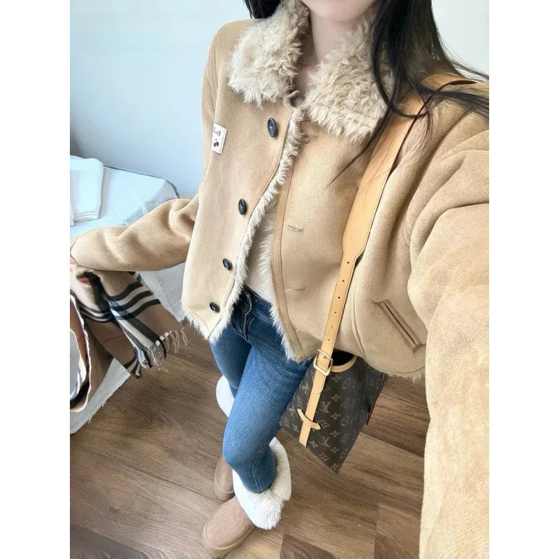 Damen Hochbund Plüsch Jeggings Warm Elastisch HerbstWinter Alltag