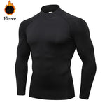 Thermisches Langarmshirt Herren Basisschicht Fleece Wärme Komfort
