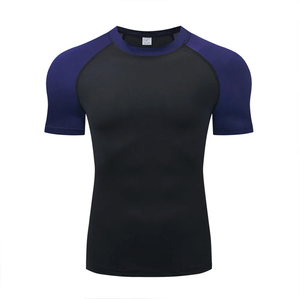 Herren Kompressions T Shirt Atmungsaktiv Schnelltrocknend Feuchtigkeitstransport