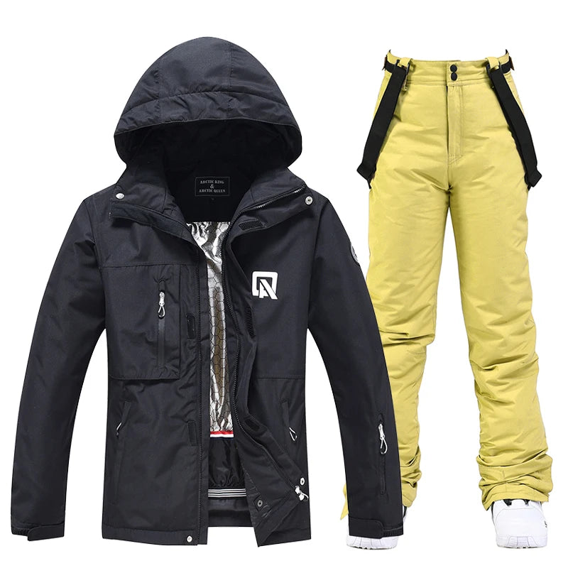 Damen Skianzug Wasserdicht Winddicht Winter