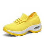 Damen Sneaker Gelb Sock Sneaker Leicht Atmungsaktiv Bequem