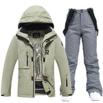 Damen Skianzug Wasserdicht Winddicht Winter