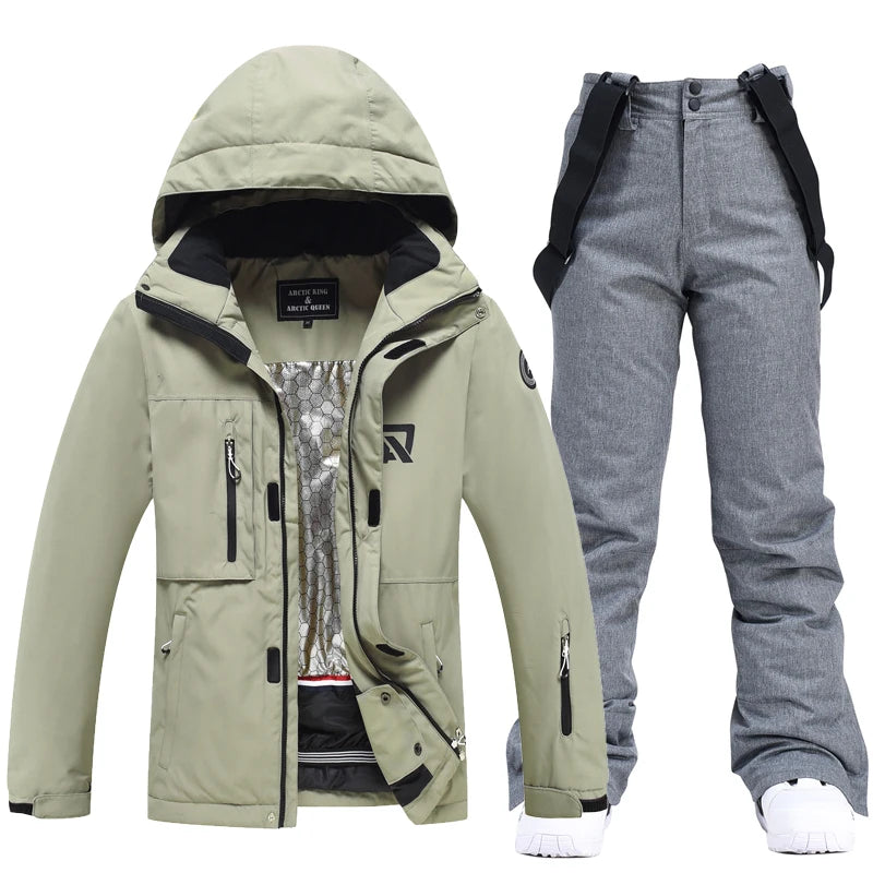 Damen Skianzug Wasserdicht Winddicht Winter