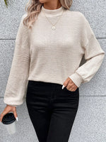 Damen Rollkragenshirt Locker Warm – Herbst Winter Oberteil