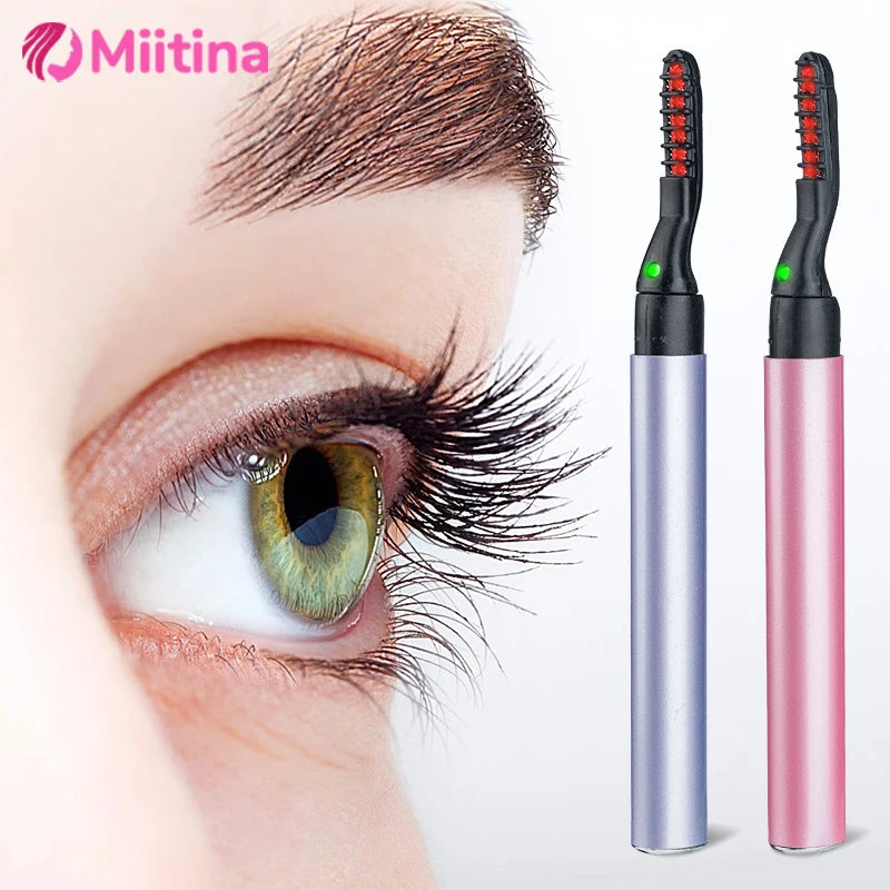 Elektrische Wimpernzange Damen Mini Beheizt Tragbar Schnelle Erwärmung