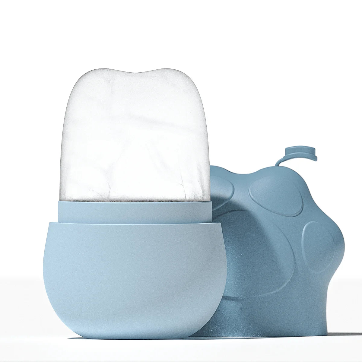 Damen Silikon Eisgesichtsroller Kühlende Hautpflege Gesicht Augen Hals