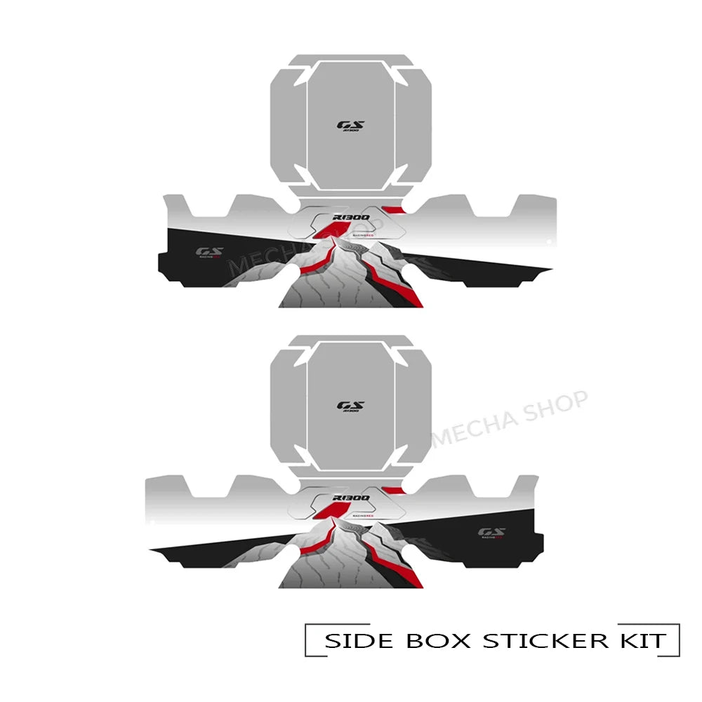 Aluminium Kofferaufkleber Motorrad Schutz Kit Für R1300GS Adventure 2025