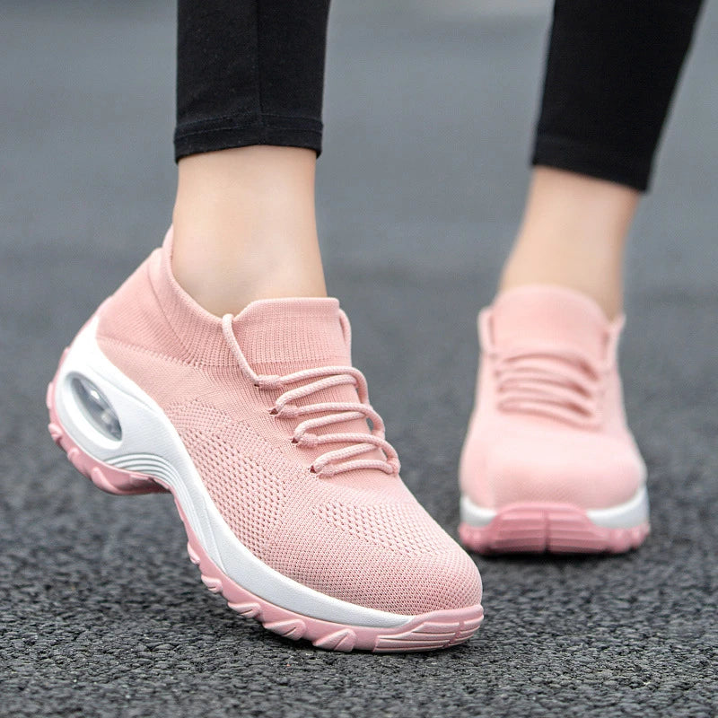 Damen Sneaker Gelb Sock Sneaker Leicht Atmungsaktiv Bequem