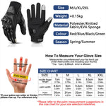 Sommer Vollfinger Motorrad Handschuhe Unisex Atmungsaktiv Touchscreen Rutschfest
