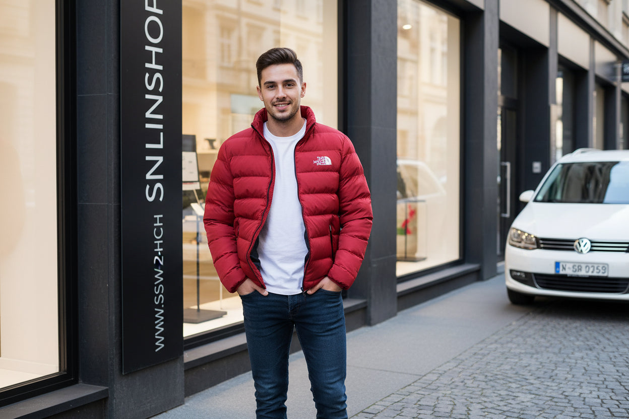 Herren Übergangsjacke Mit Extra Warme Fütterung Ohne Kapuze Alltagslook