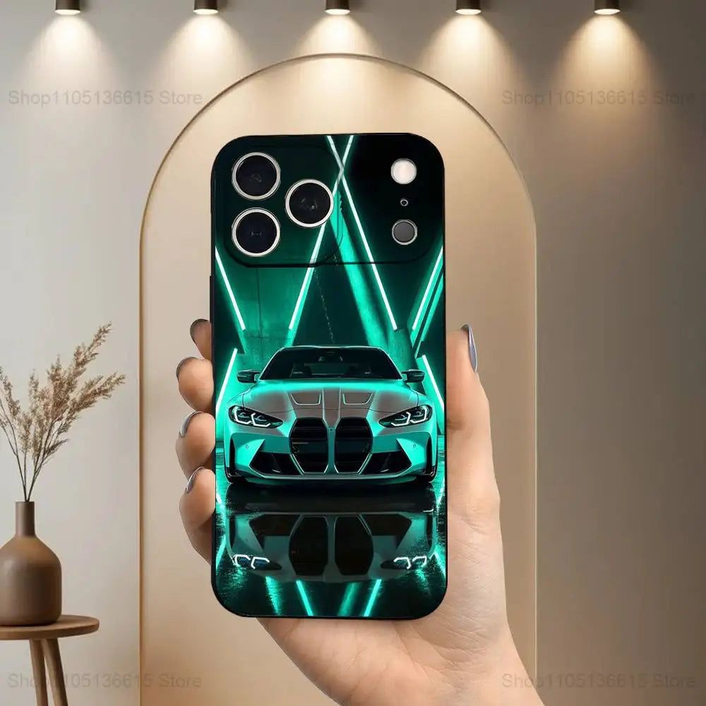 Autotelefonhülle Soft Silikon Schwarz Für IPhone Unisex Schutz Vor Stösse