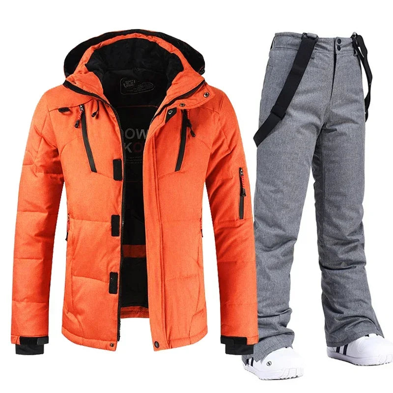 Herren Skianzug Wasserdicht Winddicht Winter