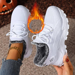 Damen Winter Sneaker Gefüttert Warm Rutschfest Outdoor Sportschuhe
