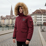 Herren Daunen Winterjacke Mit Abnehmbarer Kapuze Steppjacke