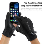 Winter Thermo Fahrradhandschuhe Herren Wasserabweisend Warm Touchscreen