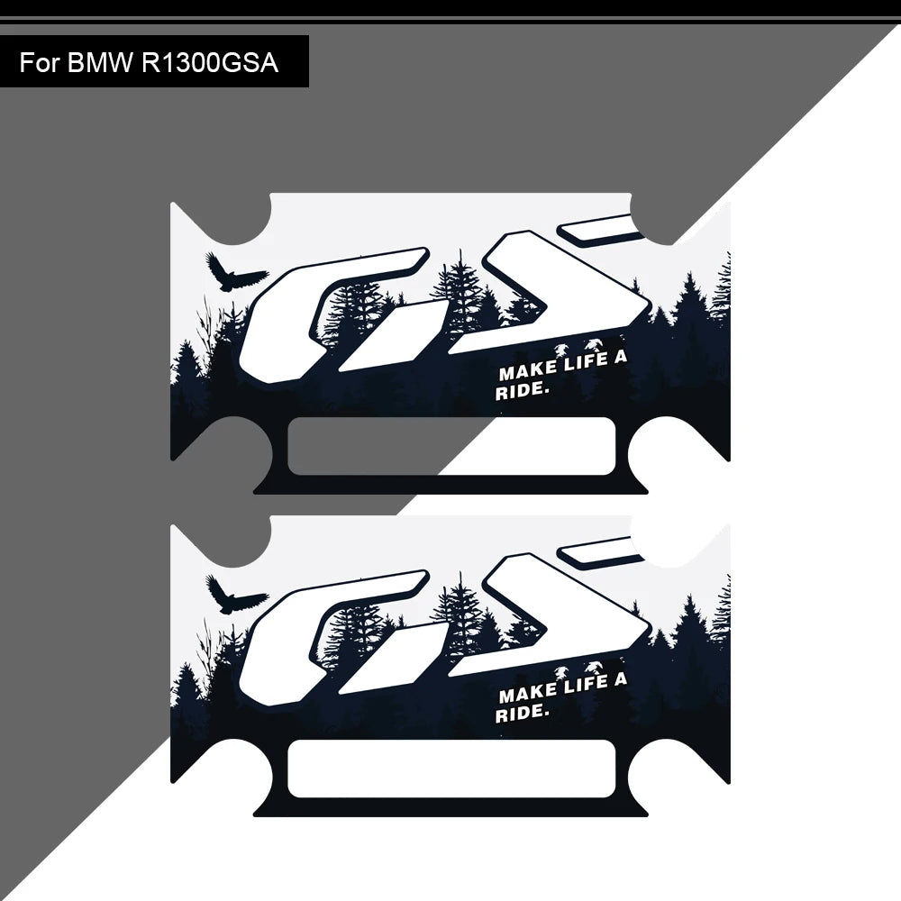BMW R1300GS Adventure Aufkleber Schutz Gepäckkoffer Motorradfahrer