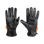 Unisex Retro Motorradhandschuhe Atmungsaktiv Rutschfest Schaffell Griff