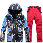 Herren Skianzug Wasserdicht Winddicht Winter