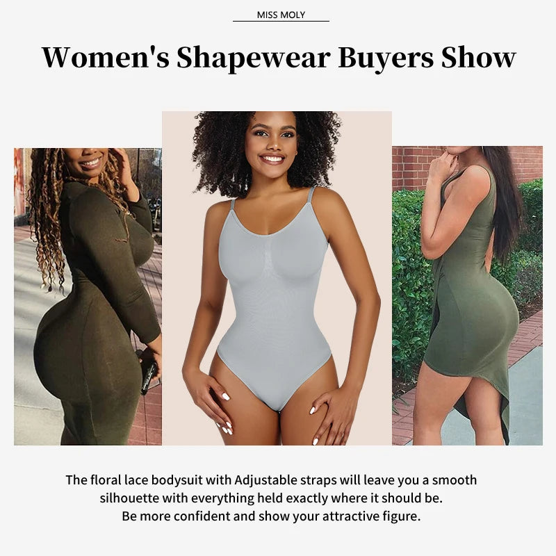 Shapewear Body Damen Ganzkörperformer Bauchkontrolle PoLift Weicher Komfort