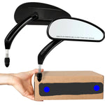 Motorrad-Rückspiegel für Harley – 5/16 Zoll 8mm Schwarz/Chrom