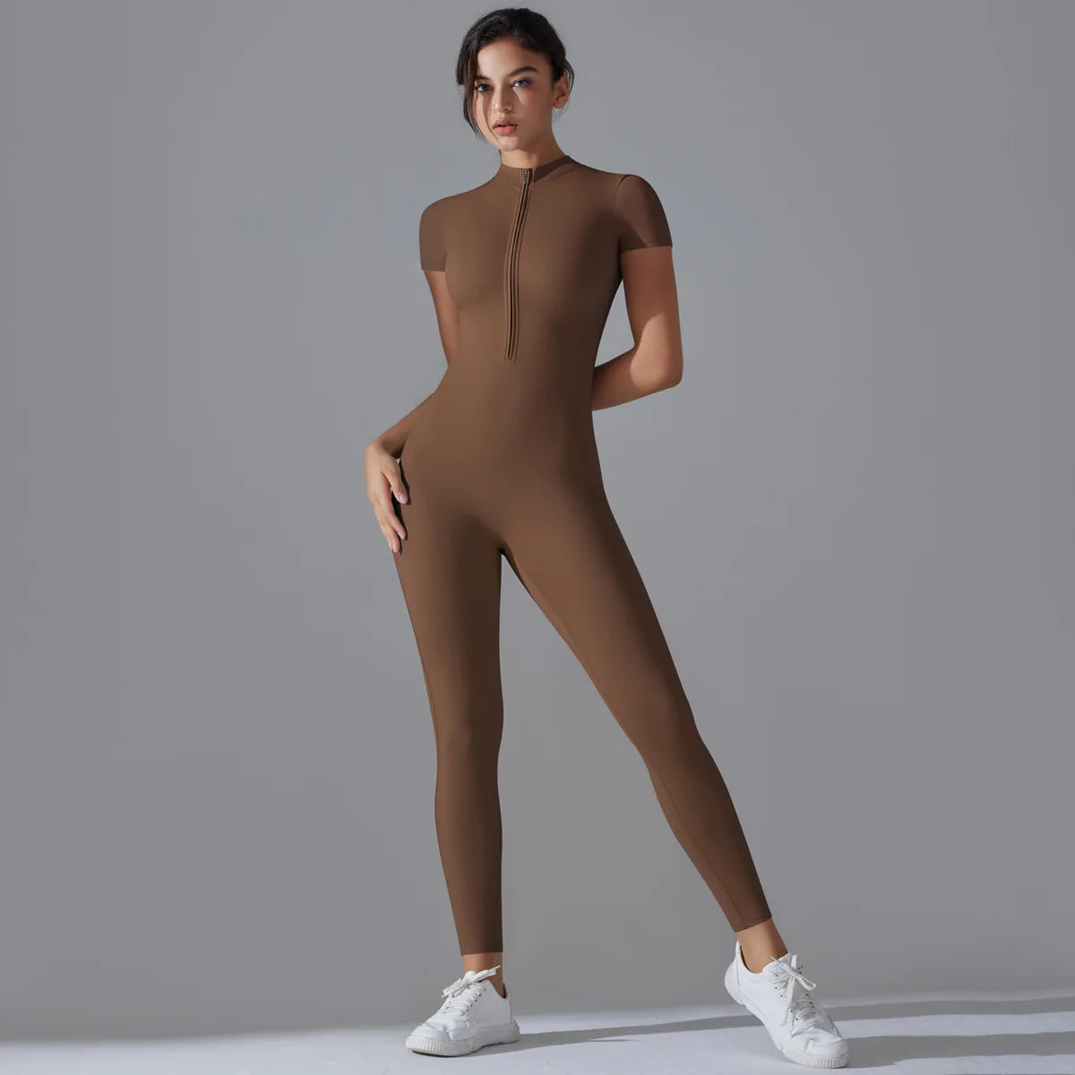 Damen Yoga-Overall Sport-Jumpsuit Atmungsaktiv Schnell Trocknend