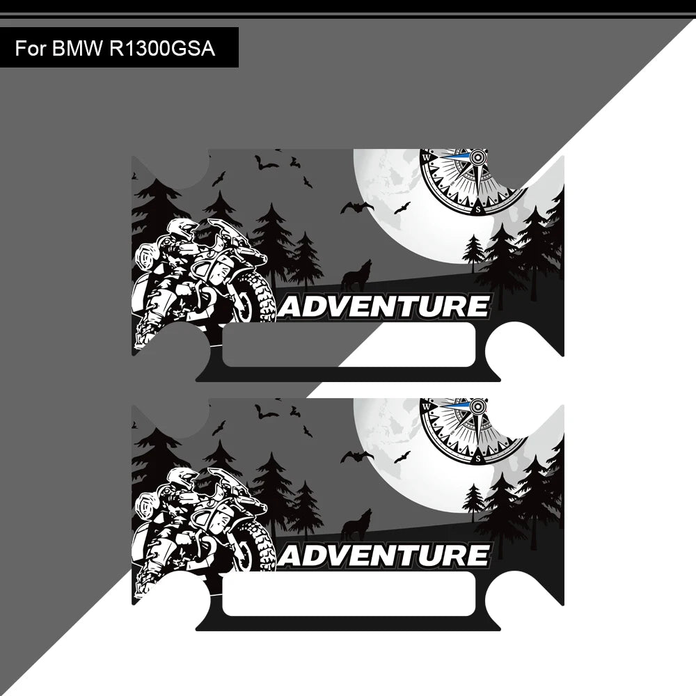 BMW R1300GS Adventure Aufkleber Schutz Gepäckkoffer Motorradfahrer