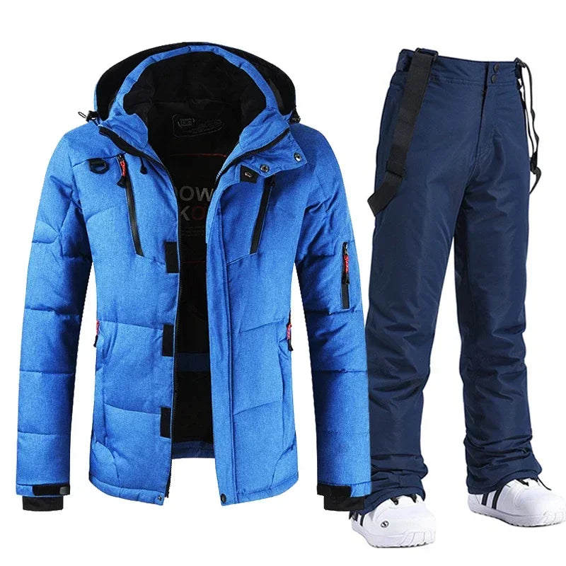 Herren Skianzug Wasserdicht Winddicht Winter