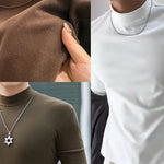 Thermo Top Herren Dünn Slim Fit Langarm Stehkragen Basisschicht