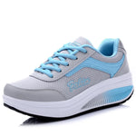 Damen Sneaker Outdoor Netzstoff Leicht Atmungsaktiv Reise Blau