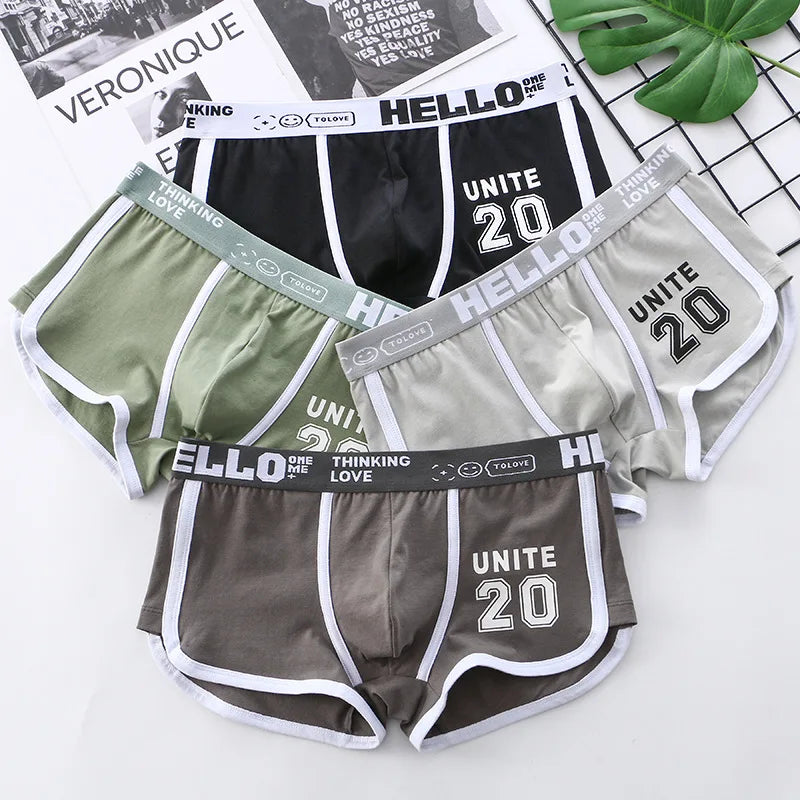 Herren Boxer Shorts Baumwolle Nylon Mischung Bequem Atmungsaktiv 1er Pack