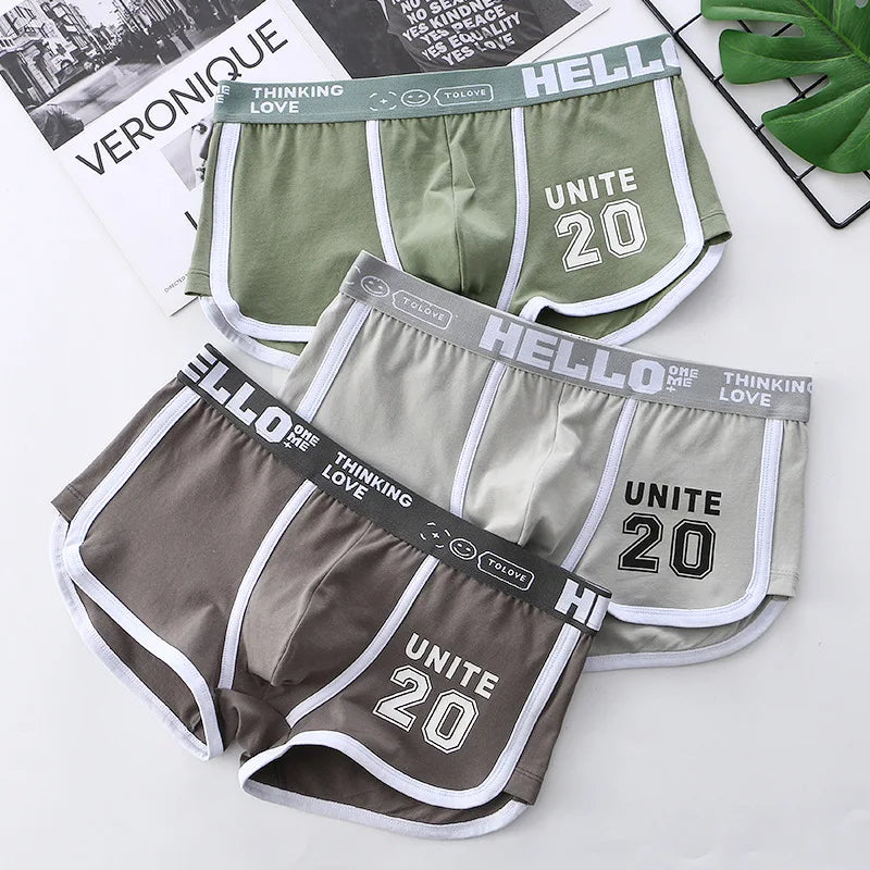 Herren Boxer Shorts Baumwolle Nylon Mischung Bequem Atmungsaktiv 1er Pack