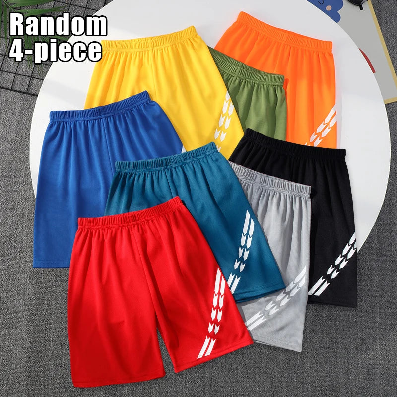 Jungen Sommer Sportshorts Set Lose Passform Schnelltrocknend