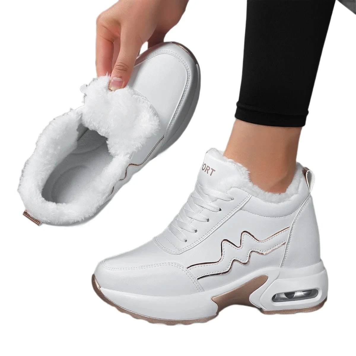 Damen Winter Sneaker – Warme Baumwollfütterung & Rutschfeste EVA-Sohle