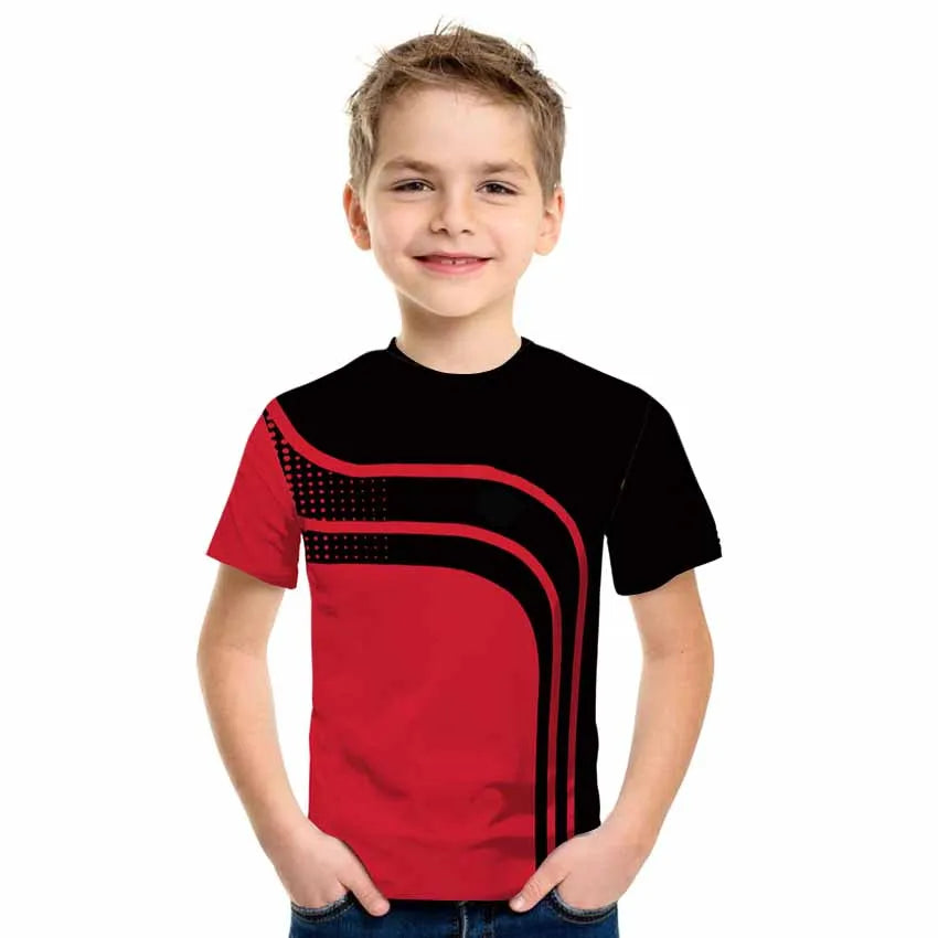 3D Druck T Shirt Kinder Unisex Casual Sommer Bequem Mode