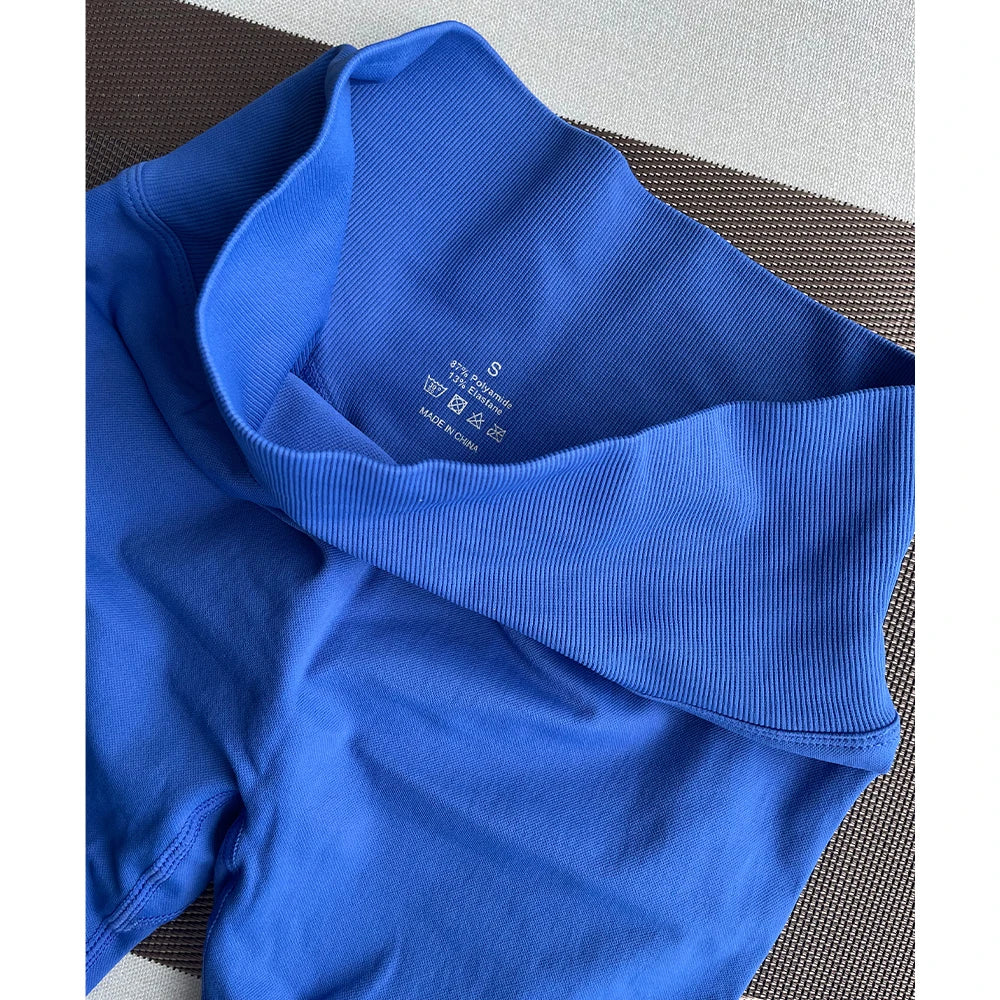 Damen Yoga Leggings Hoher Bund Nahtlos Atmungsaktiv Po Lift Gym Hose