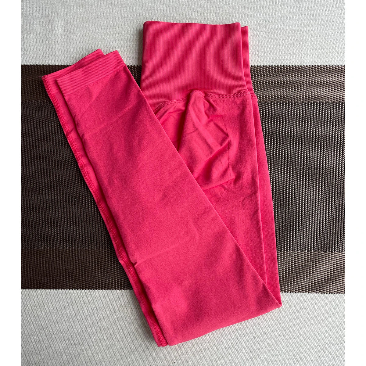 Damen Yoga Leggings Hoher Bund Nahtlos Atmungsaktiv Po Lift Gym Hose